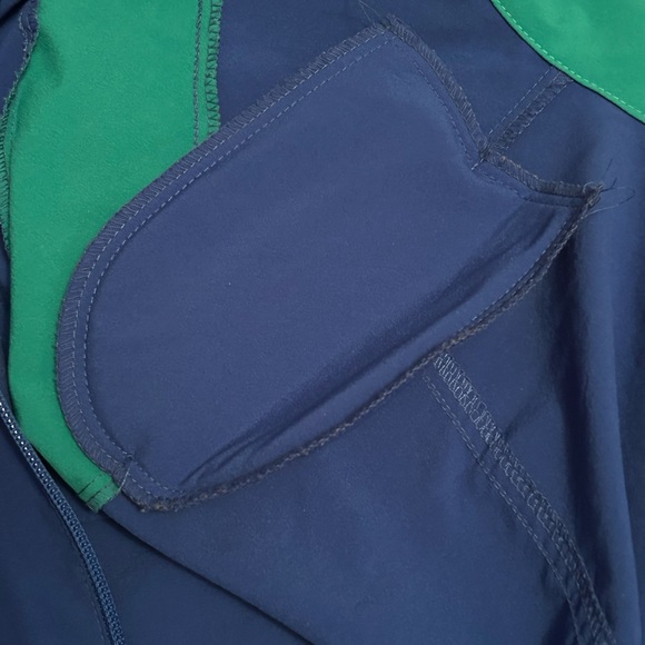 Vintage Koret Colorblock Zip Jacket Teal Royal Blue Size 10 - Picture 4 of 6